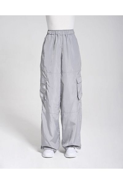 Monolou Elastic Waist Cargo Pants