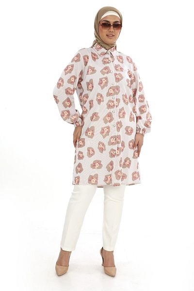 TUNİK Women's Patterned Hijab Tunic