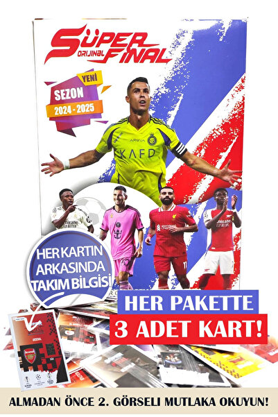 süper final 2025 Süper Final Mekanik Adamlar Özel Seri Futbolcu Kartları Toplam 450 KART (150 PAKET VE KUTULU)