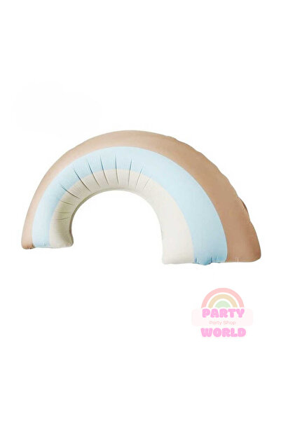 party world Gökkuşağı Retro Mavi Folyo Balon – 50 cm – 1 Adet