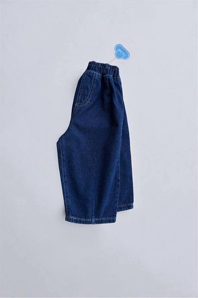 Motebarn Wear Girl's Balloon Trousers Navy Blue