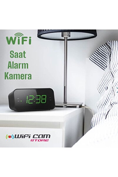 WİFİCAM Masa Saati Kamera Radyolu Ve Alarmlı Dijital Lookcam App
