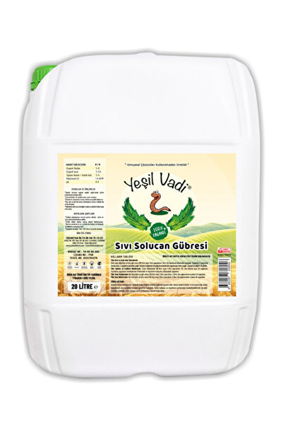 YEŞİLVADİ 20 Lt. Sıvı Solucan Gübresi