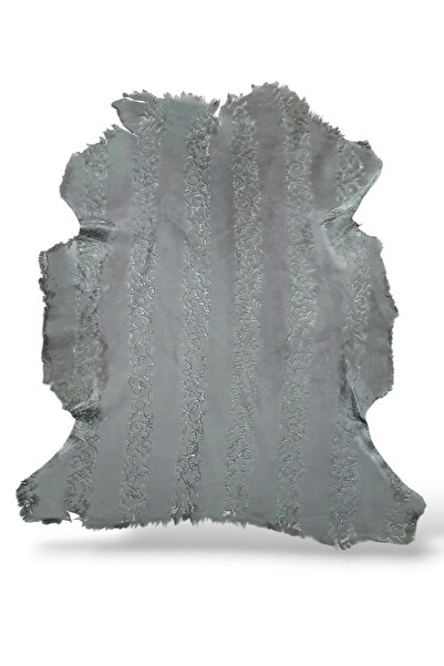 Ottoman Pouffe Art Deco Eskitme Stil Hakiki Gerçek Deri Dana Post 65x88cm