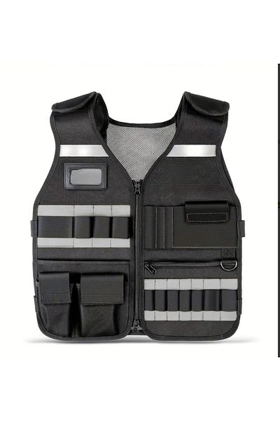 YETİŞENLER Electrician Vest Multi-Purpose Tool Vest for Woodworkers, Construction Workers