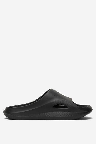 Liger Men's Eva Comfortable Comfort Beach Summer Daily Slippers Black