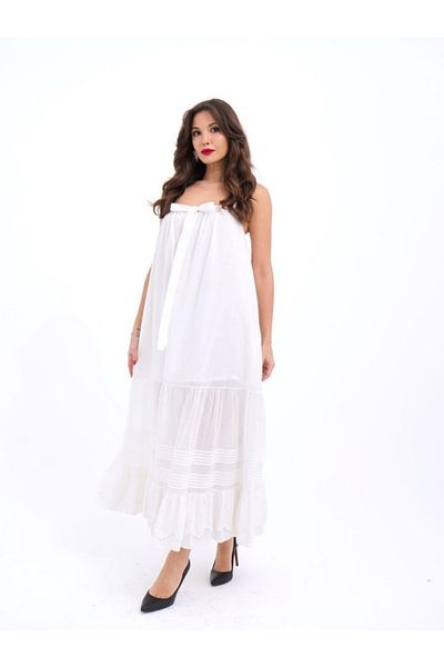 Femella Women Fashion 6847 Dress-White