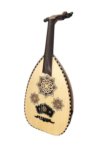 alkaraz music Luxury oud with pyramid strings and ebony fingerboard