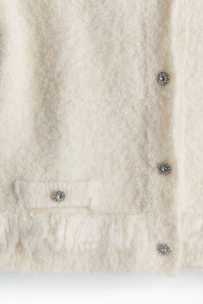 H&M Bouclé-knit cardigan
