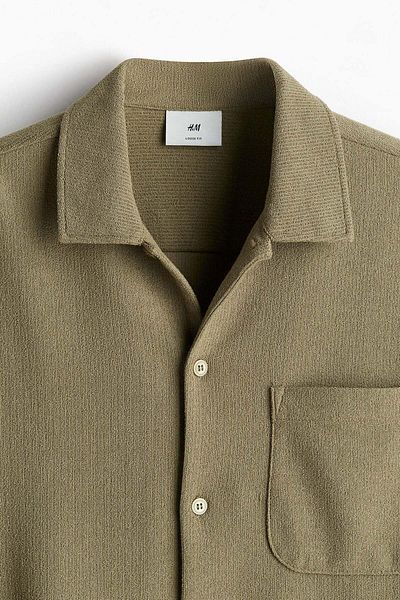 H&M Loose Fit Textured shirt