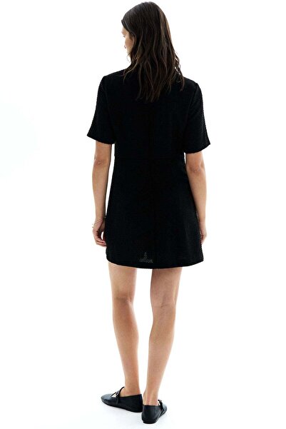 H&M Button-front bouclé dress