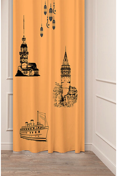 GREENDECOR تاريخ اسطنبول البوهيمي منقوشة تصميم خاص مطبوع رقميًا (جناح واحد) س...