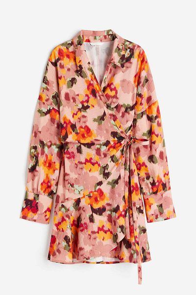 H&M Collared wrap dress