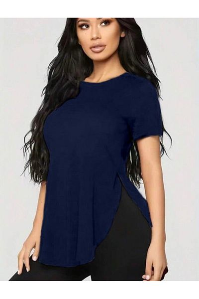 MODAVERA Women's Various Viscose Fabric Slit Detailed Blouse