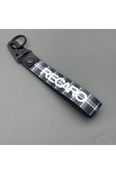 CEBECİOTO Recaro Bez Key Ring Quality Auto -Moto Accessory 19cm Double Sided Print