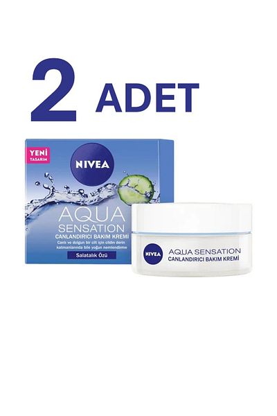 NIVEA Aqua Sensation - Revitalizing Face Care Cream 50ml 2 Pieces Aqua23