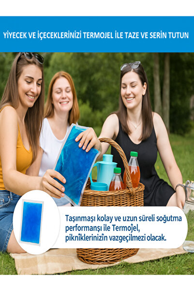 Vanaca Grup 3 Adet Sıcak Soğuk Kompres Jel Buz Paketi, Tekrar Kullanılabilir Isıtıcı, Soğutucu Termojel 26x35cm