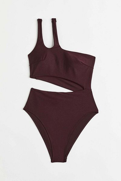 H&M High-leg one-shoulder swimsuit