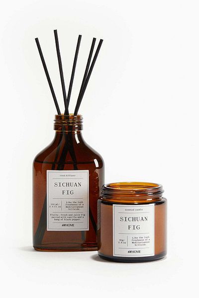 H&M Small scented candle in glass holder