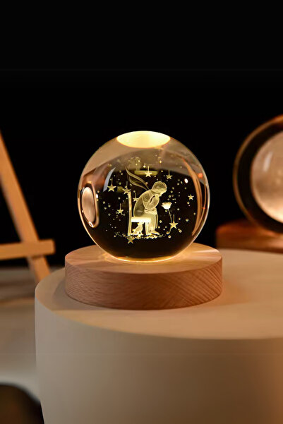 satior Küçük Boy Dekoratif Küçük Prens'li Kar Küresi - Hediyelik