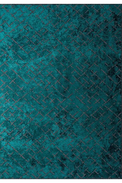 BM Home MYSTIQUE KOYU TURKUAZ 100X300 CM HALI