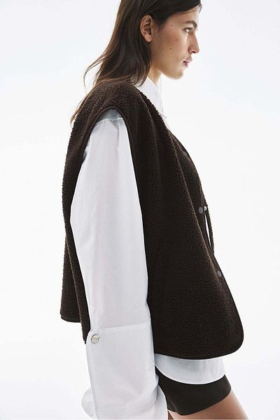 H&M Oversized teddy gilet