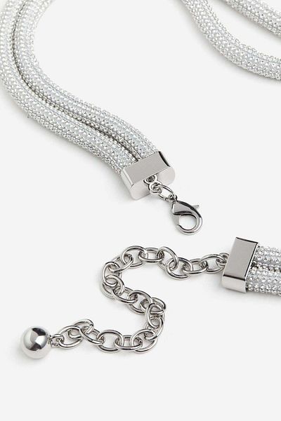 H&M Rhinestone waist belt