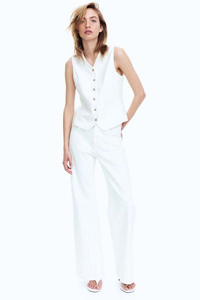 H&M Linen-blend Suit Waistcoat