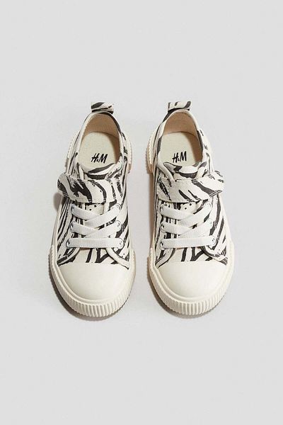 H&M Cotton canvas trainers