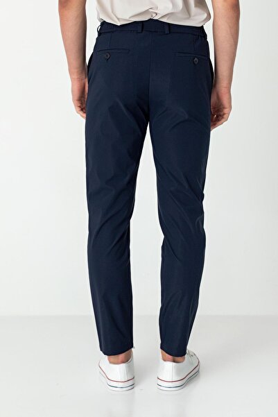 Cekmon Erkek Beli Lastikli Likralı Bağcıklı Rahat Kumas Pantolon