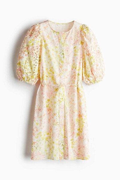 H&M Broderie anglaise-sleeved dress