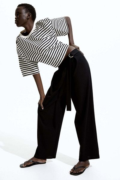 H&M Belted trousers