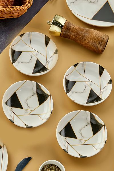 Babion 4 Pieces Mosaic Ceramic Gift Bowl Breakfast Set, Set 12cm