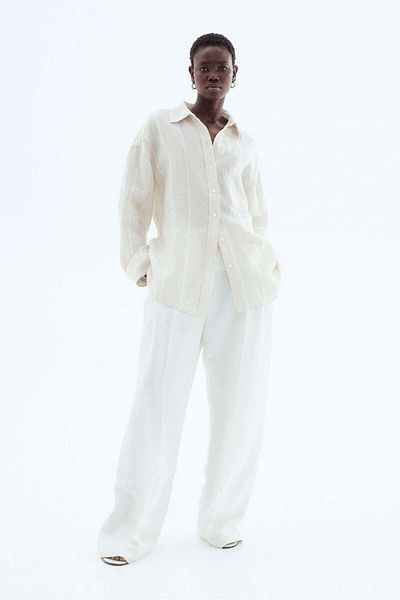 H&M Oversized linen shirt