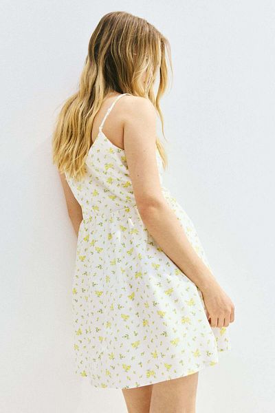 H&M Tie-detail poplin dress