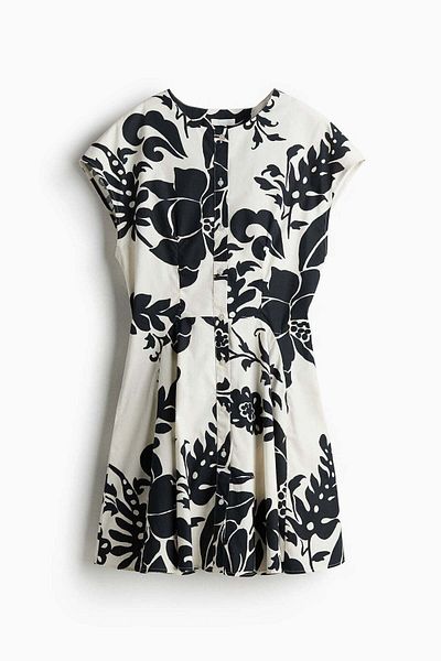 H&M Button-front Cotton Dress