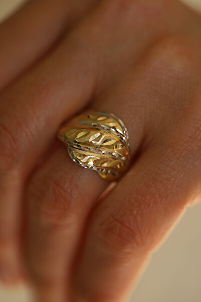 Yenigün Kuyumculuk 14 Ayar Altın Taşsız Kalemli Anne Yüzük