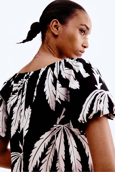 H&M Drawstring-neck Dress