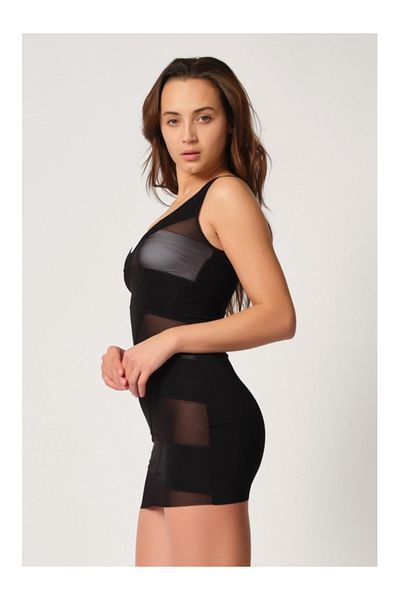 gudubags Black Mi Emay 2934 Recovery Dress Laser Corset