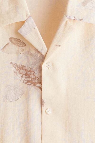 H&M Regular Fit Lyocell-blend resort shirt