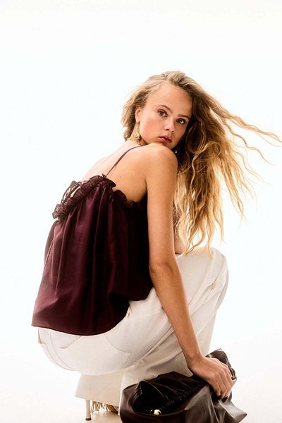 H&M Frill-trimmed Strappy Top