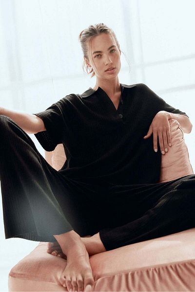 H&M Pointelle-knit trousers