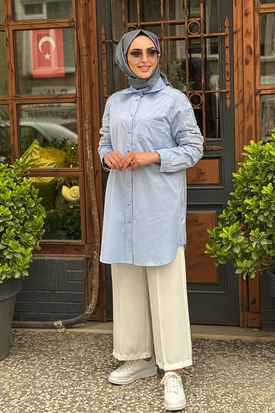 FUAT GÜRSEN Fuat Gürşen Tunic 25Y-3320 Light Blue