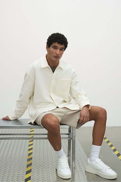 H&M Loose Fit Brushed overshirt