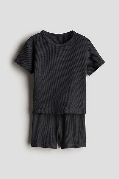 H&M 2-piece waffled cotton set