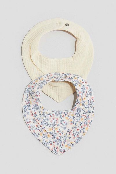 H&M 2-pack triangular muslin scarves