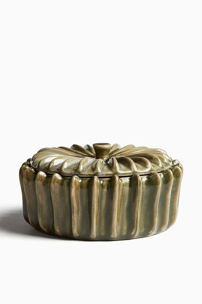 H&M Scented Candle In Stoneware Holder