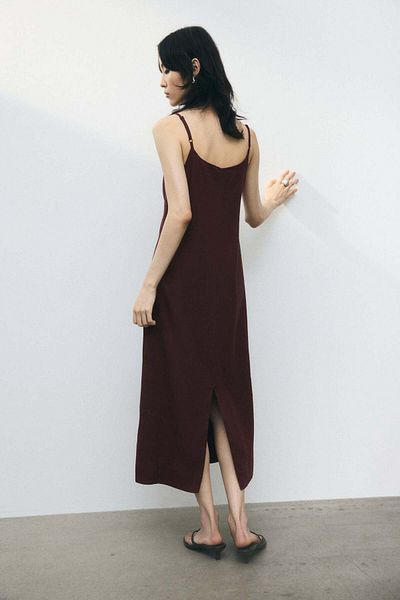 H&M Linen-blend Strappy Dress