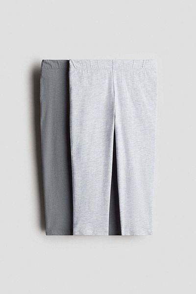 H&M 2-pack jersey capri leggings