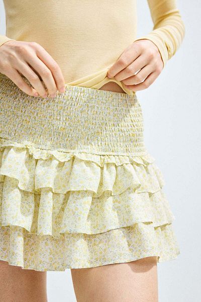 H&M Tiered Mini Skirt
